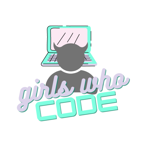 Girls Who Code Logo of devil at a laptop